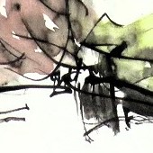 ohne titel, 2023, mischtechnik auf papier, 29,7x42 cm, copyright vg bildkunst + axel hptner